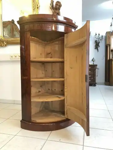 Originaler Biedermeier Eckschrank Eckanrichte Trumeau Z1435