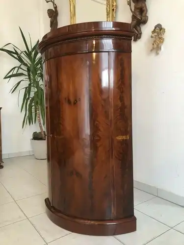 Originaler Biedermeier Eckschrank Eckanrichte Trumeau Z1435