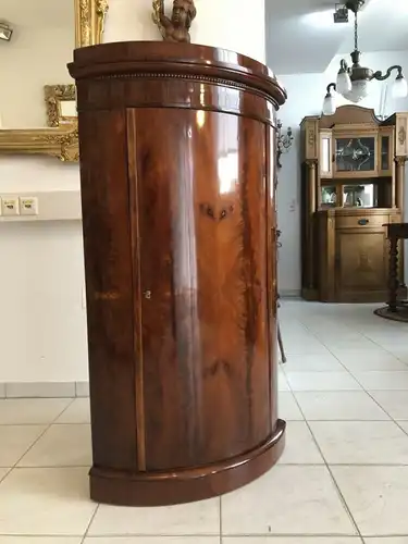 Originaler Biedermeier Eckschrank Eckanrichte Trumeau Z1435