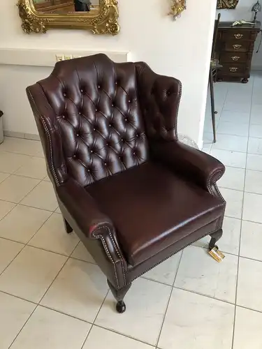 Cultiger Chesterfield Ohrenfauteuil Ohrenstuhl Z1517