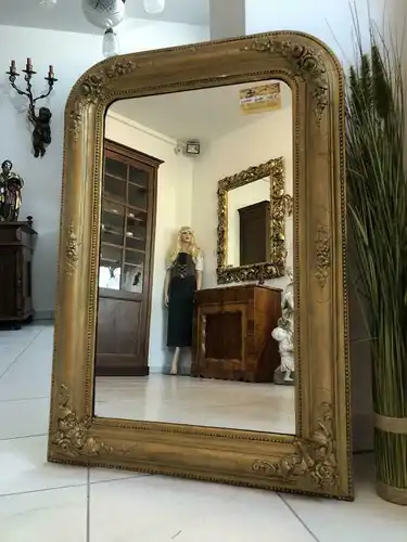Biedermeier Spiegel Wandspiegel Original vergoldet - X1838