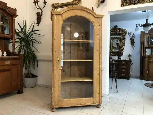 Originaler Biedermeier Bücherschrank Vitrine Bauernschrank Z1657