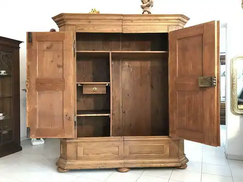 Originaler Bauernschrank Barockschrank Naturholz Reiterkasten 1799 - W1747