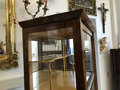 Restaurierte Biedermeier Vitrine Bücherschrank Glasschrank Z1265