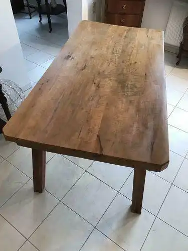Uriger Bauerntisch Tisch Altholz Couchtisch Hacktisch - W1553