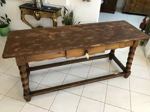 Alter uriger Bauerntisch Zirbenholz Tisch Bauernstube X2146