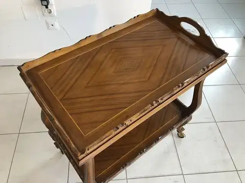 Stilvoller Barockstil Serviertisch Tischerl Beistelltisch Z1843