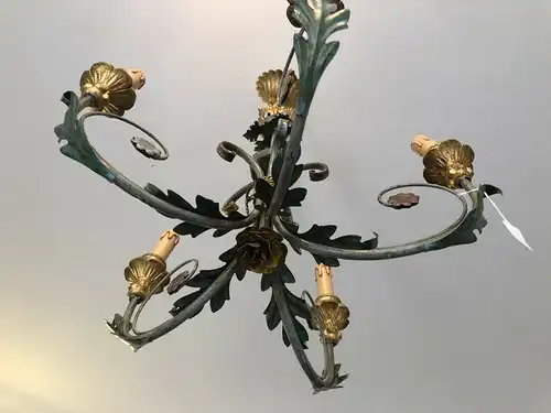 Venezianischer Luster floraler Deckenleuchter Blätterform Z1694
