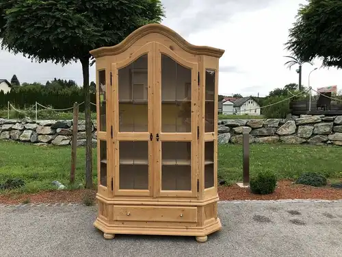 Zierlicher Bücherschrank Vitrinenschrank Küchenschrank Vitrine Z1784