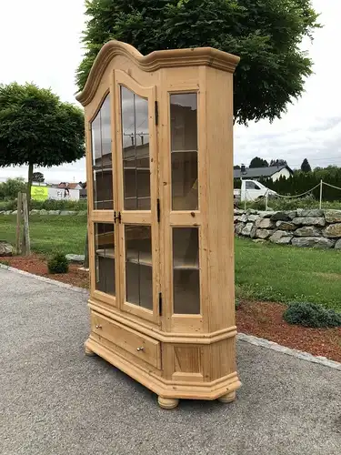 Zierlicher Bücherschrank Vitrinenschrank Küchenschrank Vitrine Z1784