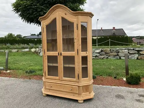 Zierlicher Bücherschrank Vitrinenschrank Küchenschrank Vitrine Z1784