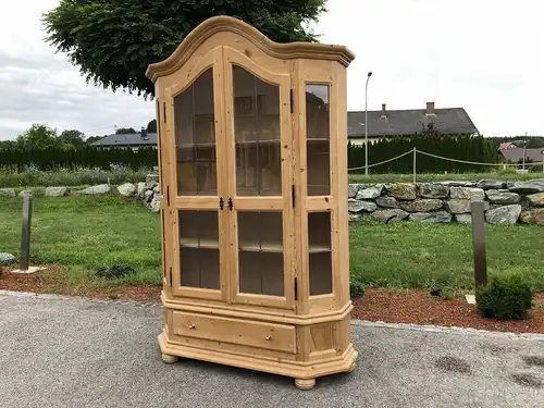 Zierlicher Bücherschrank Vitrinenschrank Küchenschrank Vitrine Z1784