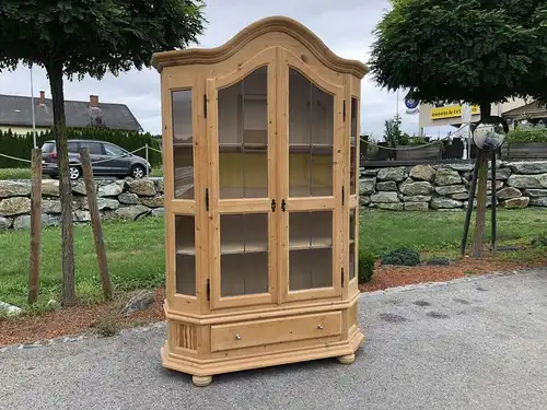 Zierlicher Bücherschrank Vitrinenschrank Küchenschrank Vitrine Z1784