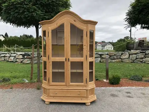 Zierlicher Bücherschrank Vitrinenschrank Küchenschrank Vitrine Z1784