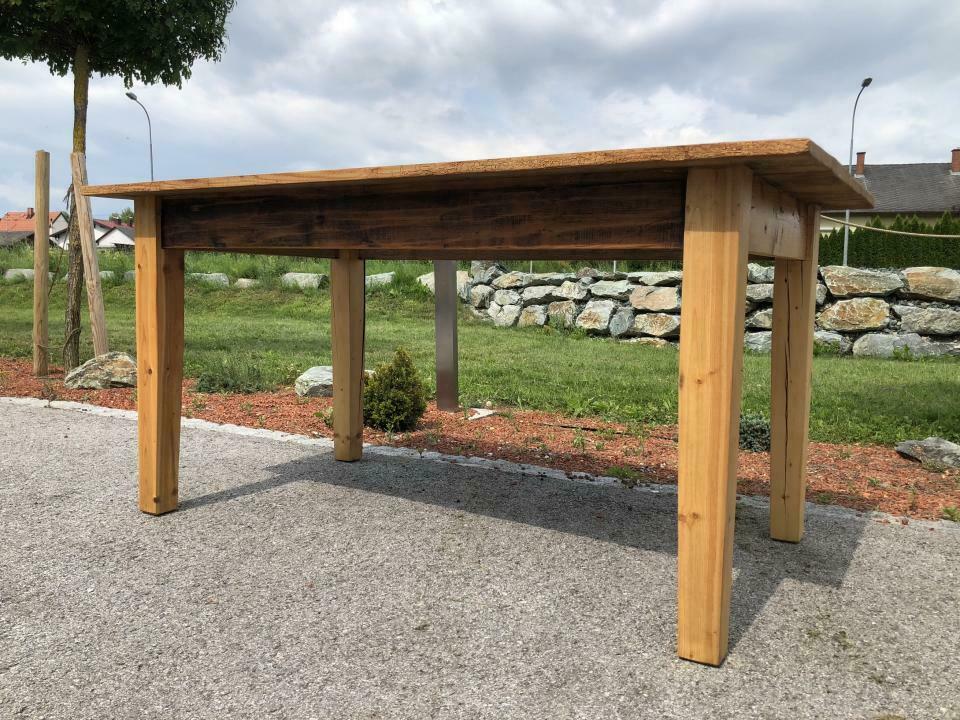 Rustikaler Bauerntisch Hüttentisch Bretttisch Landhaustisch Naturholz