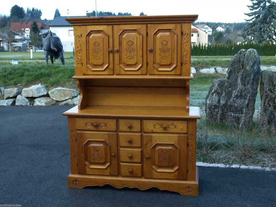 Massives Küchenbuffet Küchenkredenz Bauernschrank Schrank Dielenschrank