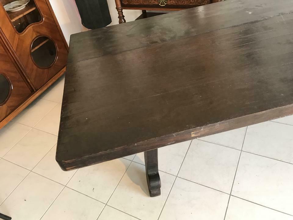 Uriger Bauerntisch Esstisch Tisch Altholz Refektoriumtisch Riesig