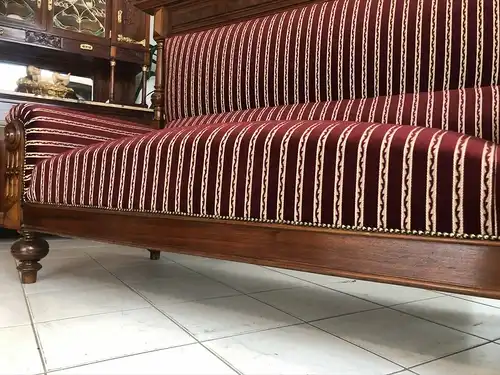 Traumhaftes Gründerzeit Sofa Königssofa Prunksofa Hochlehnsofa E1464