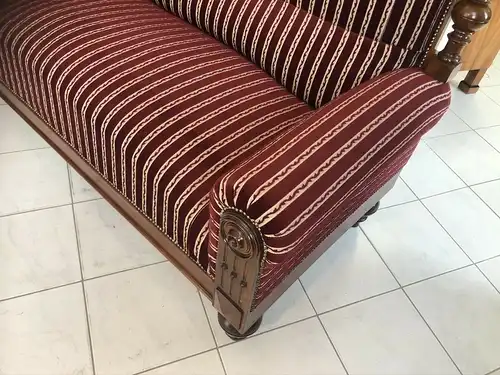 Traumhaftes Gründerzeit Sofa Königssofa Prunksofa Hochlehnsofa E1464