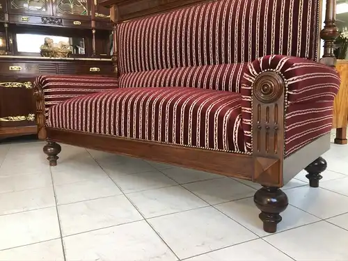 Traumhaftes Gründerzeit Sofa Königssofa Prunksofa Hochlehnsofa E1464