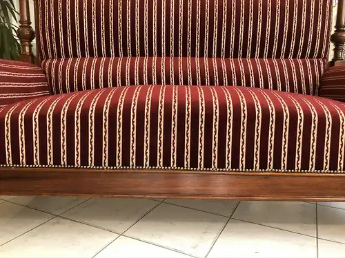 Traumhaftes Gründerzeit Sofa Königssofa Prunksofa Hochlehnsofa E1464