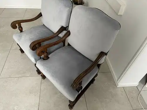 restaurierter Gründerzeit  Fauteuil Armlehnstuhl Designersessel A3438