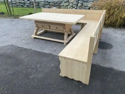Eckbank Eckbankgruppe Jogltisch Bauernstube Naturholz E2096