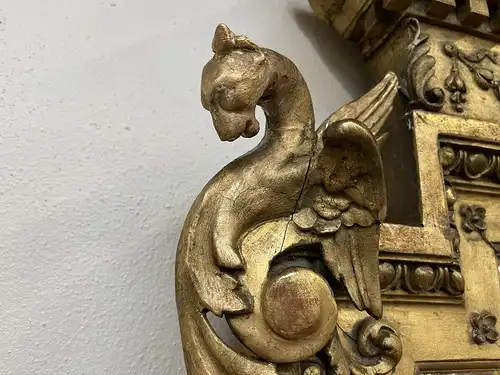 Florentiner Rahmen Spiegel vergoldet Original i1288