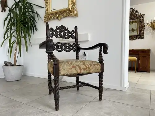 originaler Historismus Fauteuil Armlehnstuhl i1812