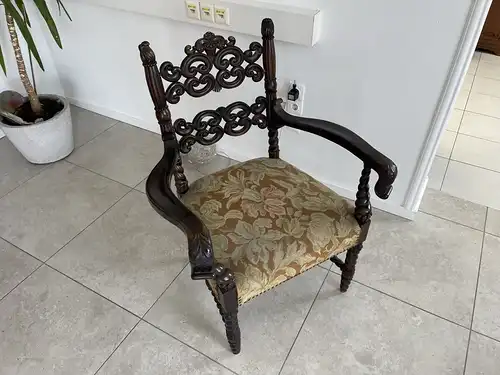 originaler Historismus Fauteuil Armlehnstuhl i1812