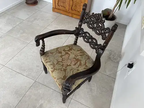 originaler Historismus Fauteuil Armlehnstuhl i1812