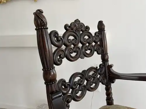 originaler Historismus Fauteuil Armlehnstuhl i1812