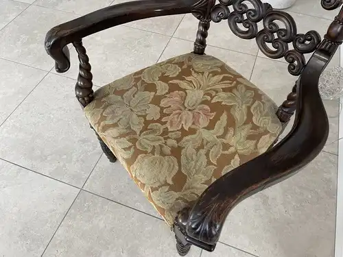 originaler Historismus Fauteuil Armlehnstuhl i1812