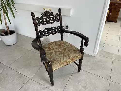 originaler Historismus Fauteuil Armlehnstuhl i1812