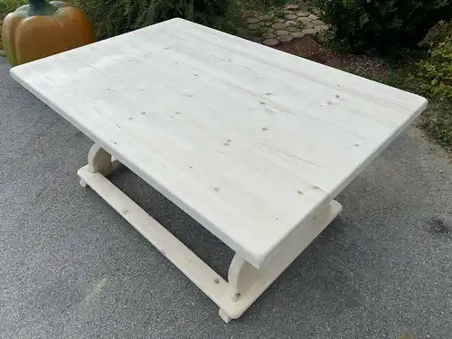 massiver Jogltisch Bauerntisch Naturholz Fichte Hüttentisch 180 x 120 E1936