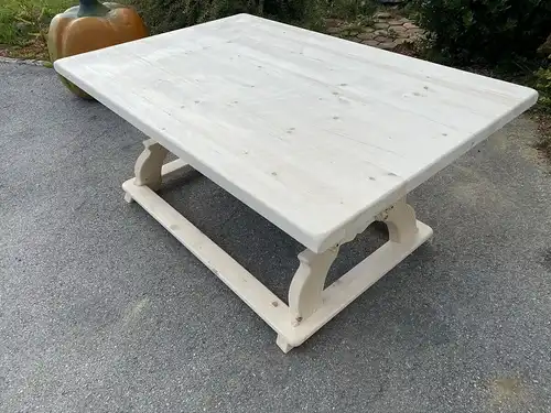 massiver Jogltisch Bauerntisch Naturholz Fichte Hüttentisch 180 x 120 E1936