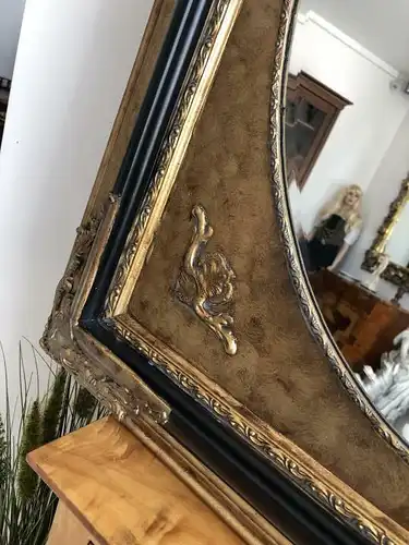 goldener Wandspiegel Spiegel Barock Stil geschliffen - X1845