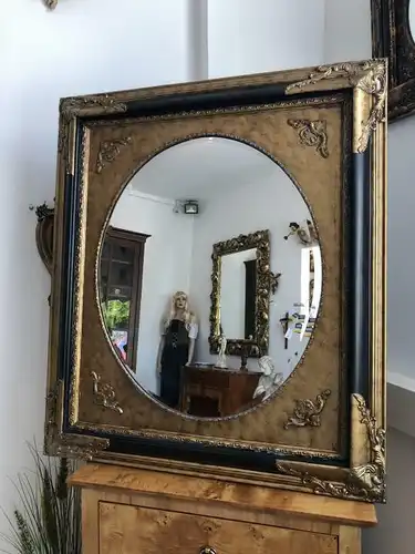 goldener Wandspiegel Spiegel Barock Stil geschliffen - X1845