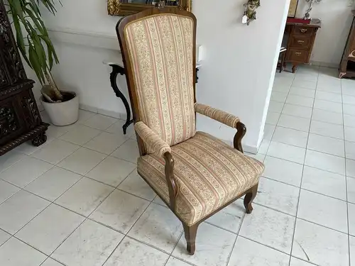 restaurierter Spätbiedermeier Fauteuil Armlehnstuhl A2952