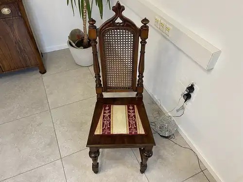 restaurierter Gründerzeit Sessel Stuhl i2188