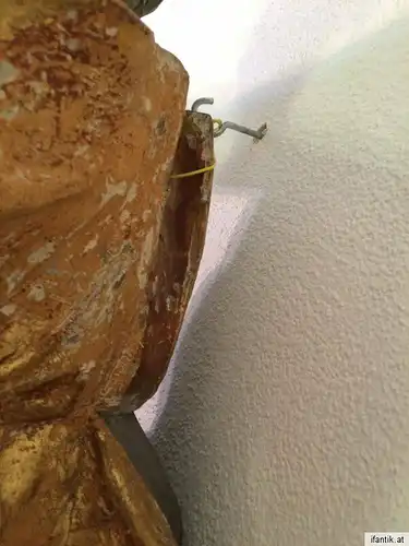 Engel riesige Engelsfigur Holz geschnitzt 18. Jahrhundert 100x70 Nr. 0002