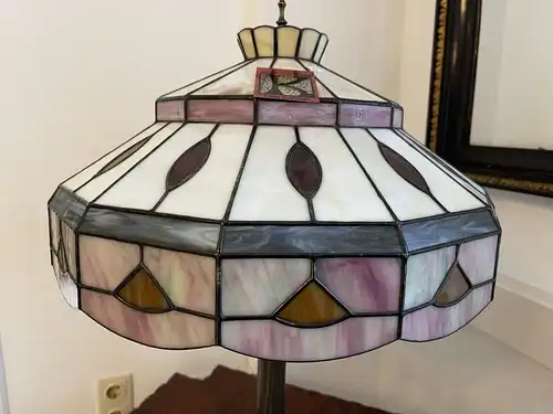 Echtglas Lampe Tiffany Glaskunst Klaunser kl11