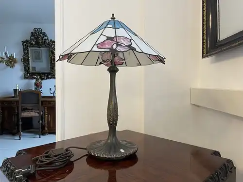 Echtglas Lampe Tiffany Glaskunst Klaunser kl12