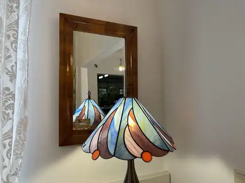 Echtglas Lampe Tiffany Glaskunst Klaunser Kl9
