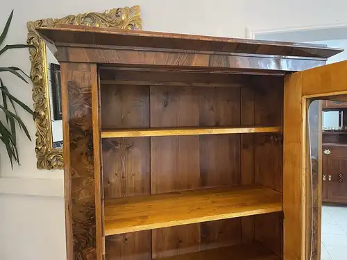 Antiquität Biedermeier Vitrine Bücherschrank B1561