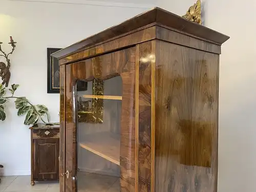 Antiquität Biedermeier Vitrine Bücherschrank B1561