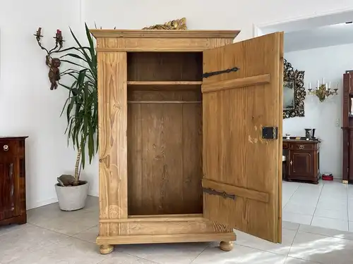 uriger 1 türiger Bauernschrank Naturholzschrank B1755