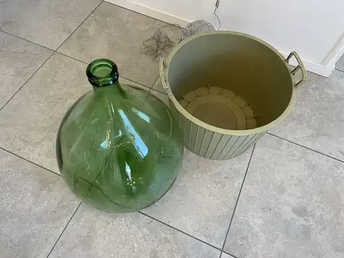 Alte Ballonflasche Weinballon, Gärballon, Ballonflasche B1728Fl