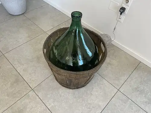 Alte Ballonflasche Weinballon, Gärballon, Ballonflasche B1739Fl