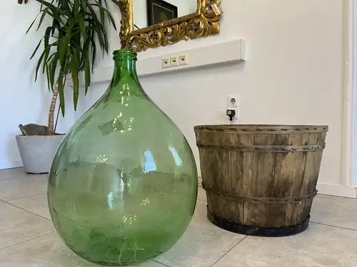 Alte Ballonflasche Weinballon, Gärballon, Ballonflasche B1726Fl